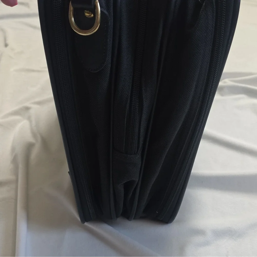 RARE AMAZING Vintage Coach Black Triple Level Carryall Suitcase Black